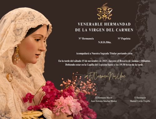 LA HERMANDAD DEL CARMEN DE CONIL PRESENTA SU CARTEL DEL ROSARIO DE ÁNIMAS